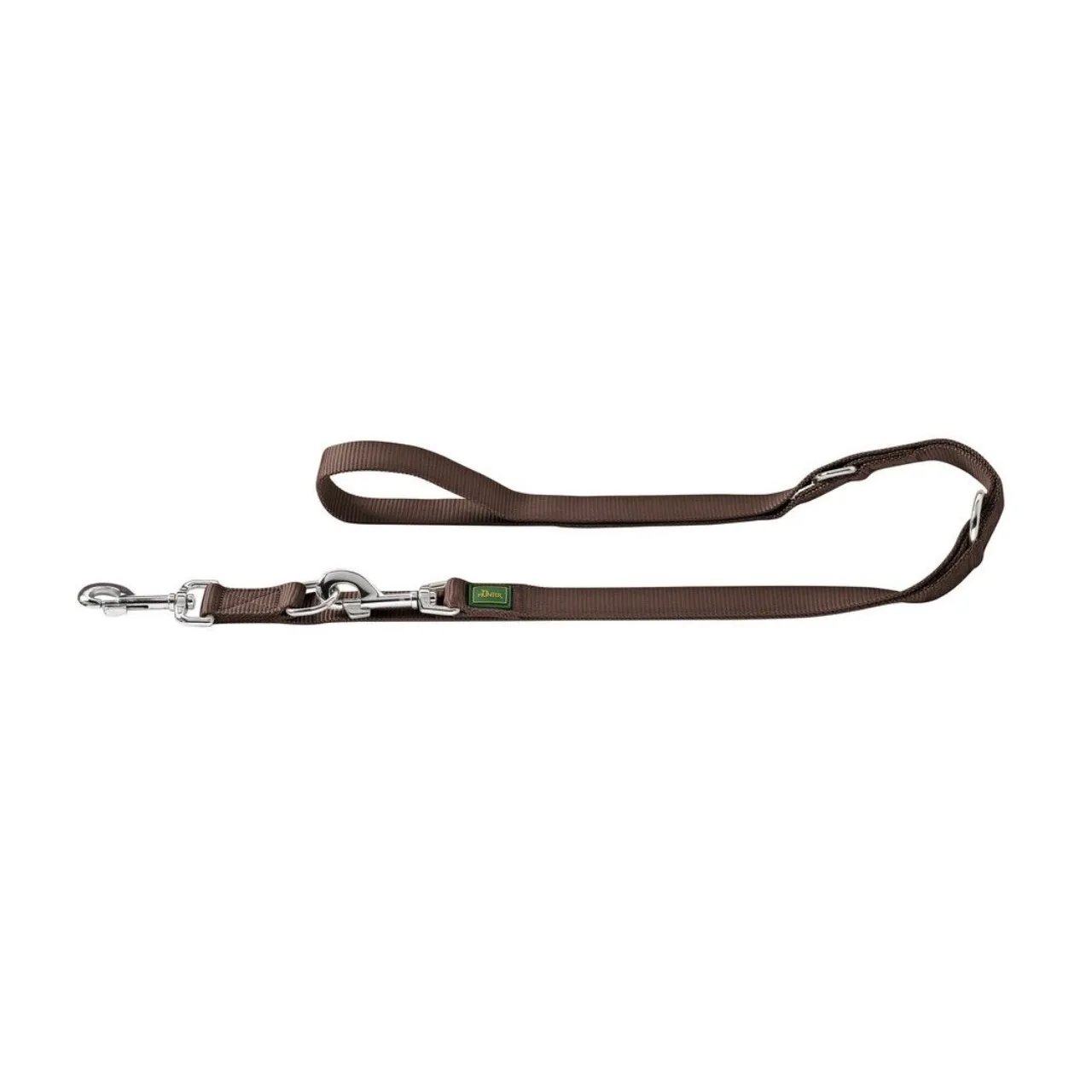 Hunter Nylon Lang hundeline 15/300 brun - Ekstra længde og fleksibel kontrol